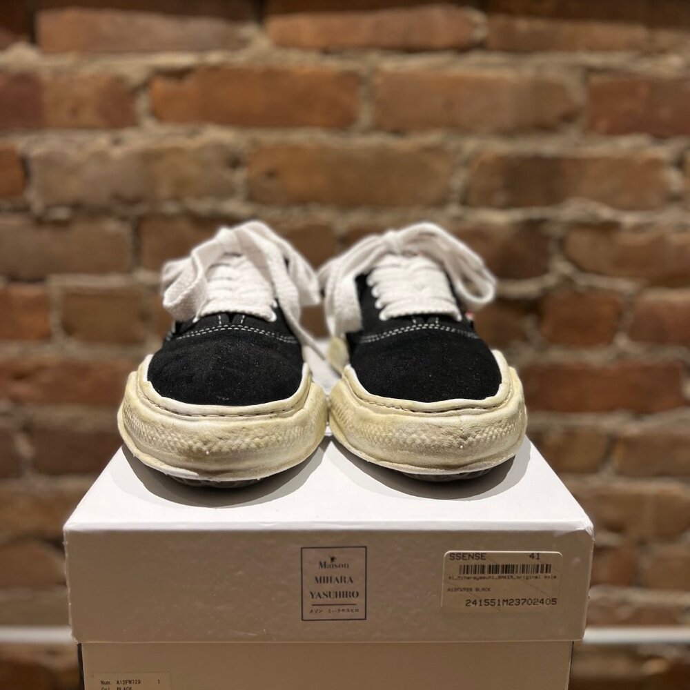 Maison Mihara Yasuhiro BAKER Low “Original Sole” Sneaker – Black Canvas  Size 41 - Picture 5 of 8